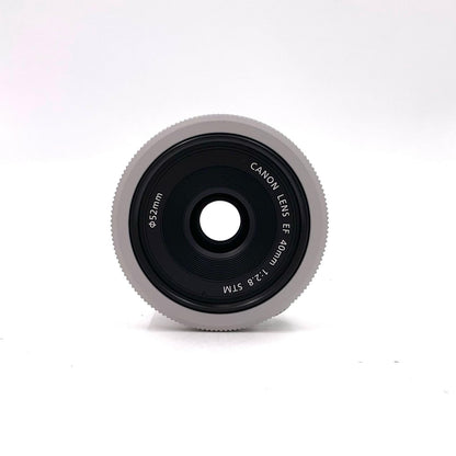 【全額返金保証】【最速発送】Canon EF40mm F2.8 STM [ホワイト] 美品 動作確認済
