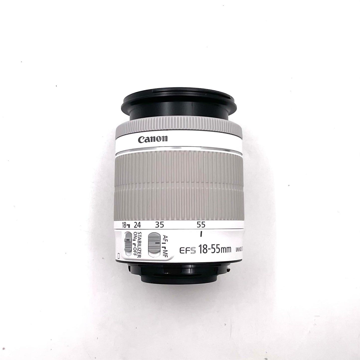 【全額返金保証】【最速発送】Canon EF-S18-55mm F3.5-5.6 IS STM [ホワイト] 超美品 動作確認済
