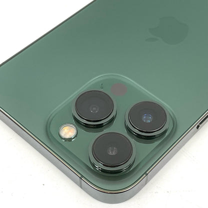 【全額返金保証】【最速発送】Apple iPhone iPhone 13 Pro 256GB アルパイングリーン au SIMフリー 美品 動作確認済 85%