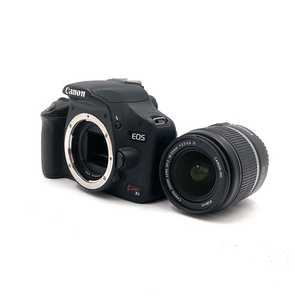 【全額返金保証】【最速発送】Canon デジタル一眼 EOS Kiss X3 レンズキット ブラック 美品 動作確認済