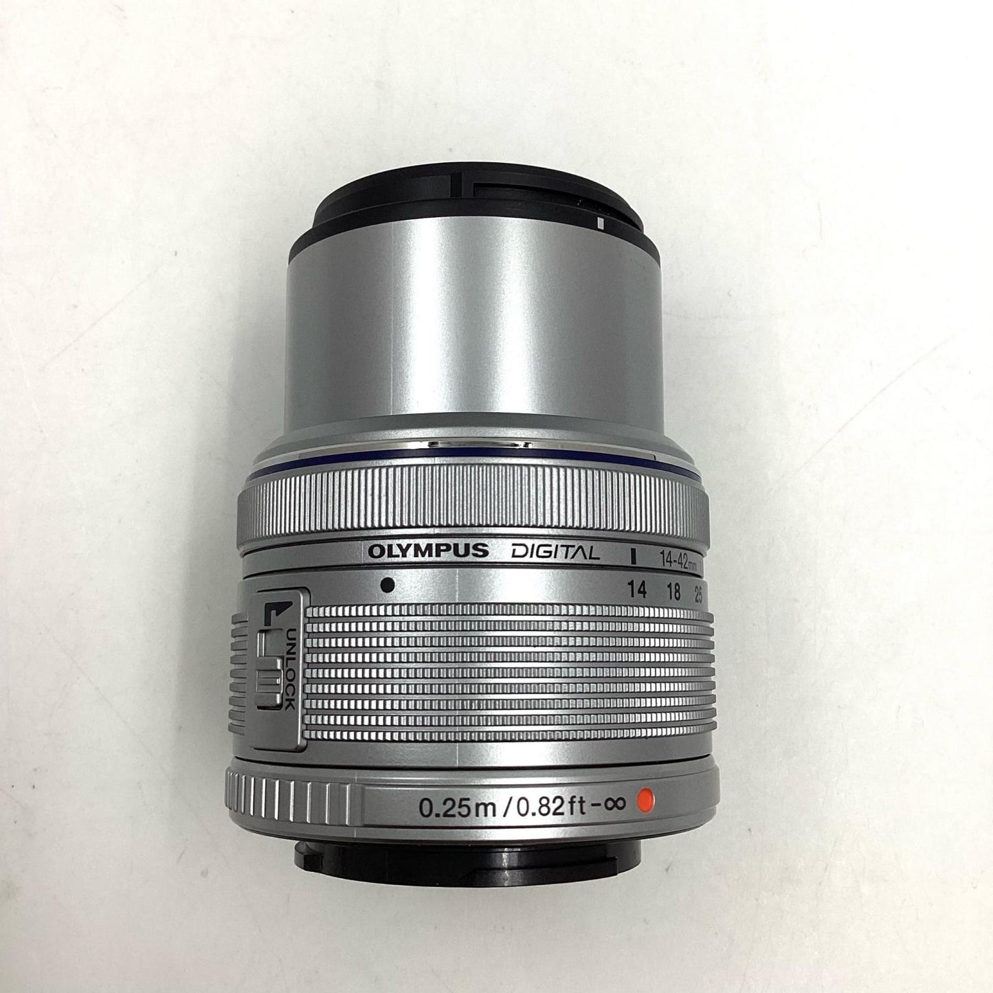 【全額返金保証】【最速発送】OLYMPUS M.ZUIKO DIGITAL 14-42mm F3.5-5.6 II R [シルバー] 美品 動作確認済