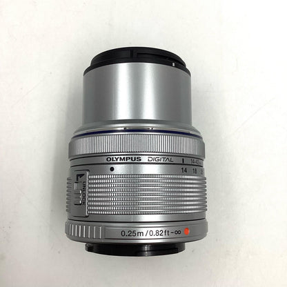 【全額返金保証】【最速発送】OLYMPUS M.ZUIKO DIGITAL 14-42mm F3.5-5.6 II R [シルバー] 美品 動作確認済