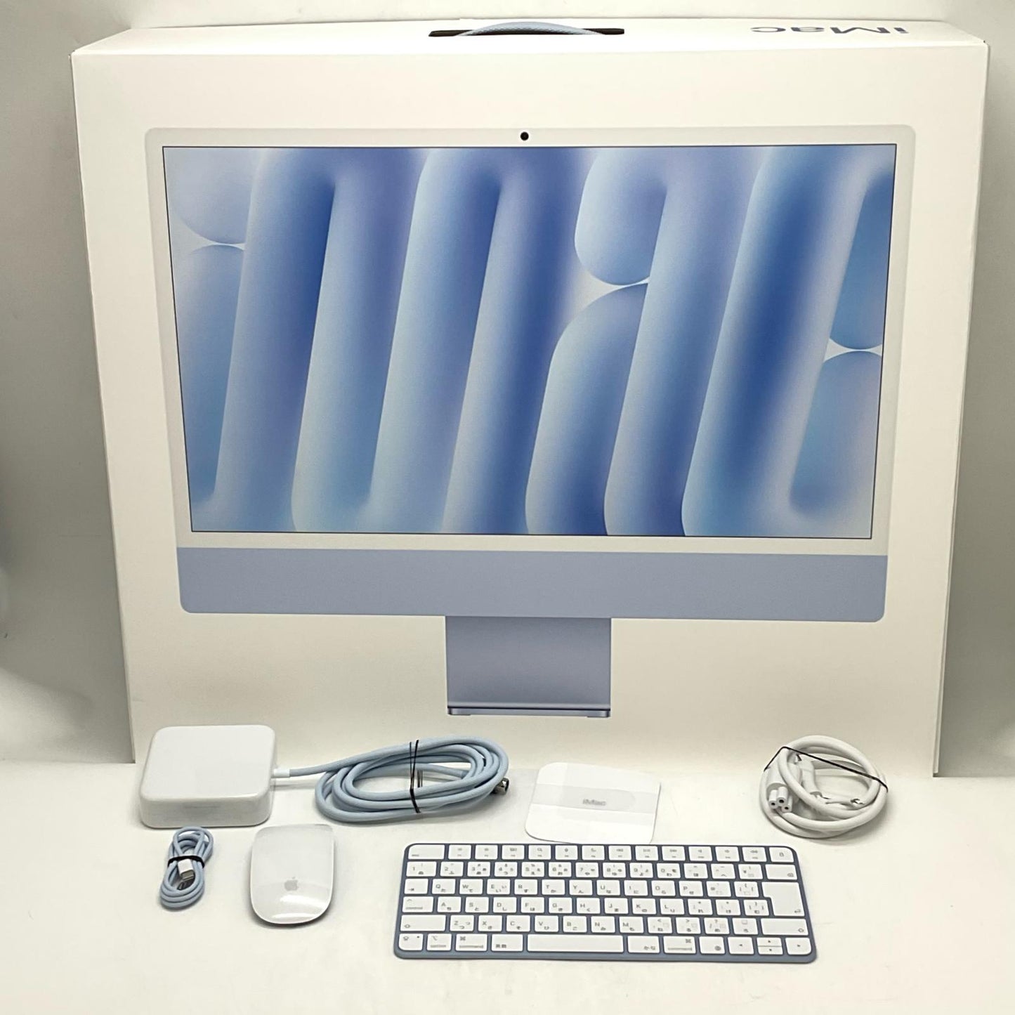 【全額返金保証】【最速発送】Apple iMac 24インチ M4 8コア 16GB SSD 256GB ブルー 超美品 動作確認済