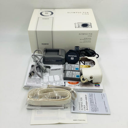 【全額返金保証】【最速発送】OLYMPUS デジタル一眼 PEN E-PL9 ボディ [ホワイト] 美品 動作確認済