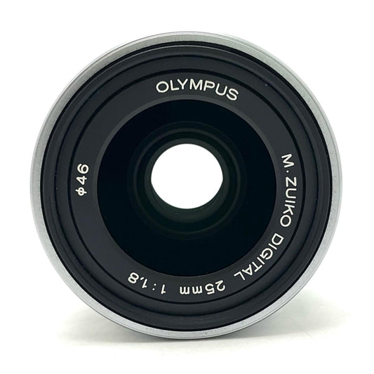 【全額返金保証】【最速発送】OLYMPUS M.ZUIKO DIGITAL 25mm F1.8 [シルバー] 美品 動作確認済