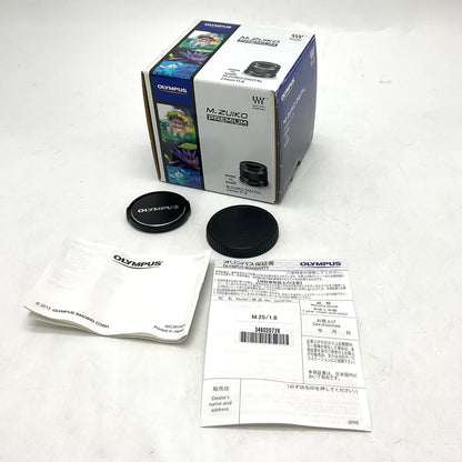 【全額返金保証】【最速発送】OLYMPUS M.ZUIKO DIGITAL 25mm F1.8 [シルバー] 美品 動作確認済