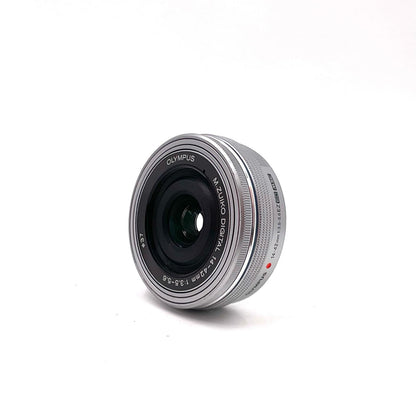【全額返金保証】【最速発送】OLYMPUS M.ZUIKO 14-42mm F3.5-5.6 EZ ED MSC シルバー 美品 動作確認済
