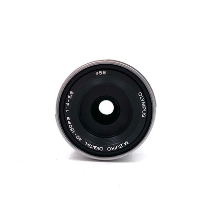 【全額返金保証】【最速発送】OLYMPUS M.ZUIKO DIGITAL ED 40-150ｍｍ F4-5.6 R MSC シルバー 美品 動作確認済