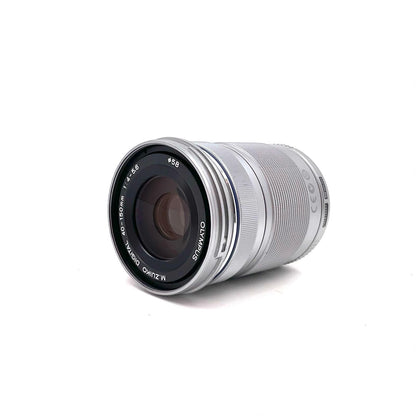 【全額返金保証】【最速発送】OLYMPUS M.ZUIKO DIGITAL ED 40-150ｍｍ F4-5.6 R MSC シルバー 美品 動作確認済