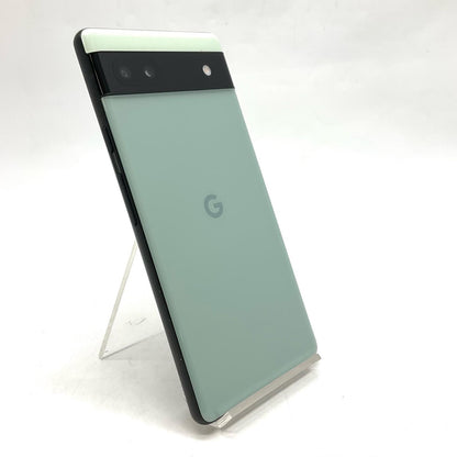 【全額返金保証】【最速発送】Google Pixel 6a 128GB Sage( au SIMフリー 白ロム 美品 動作確認済