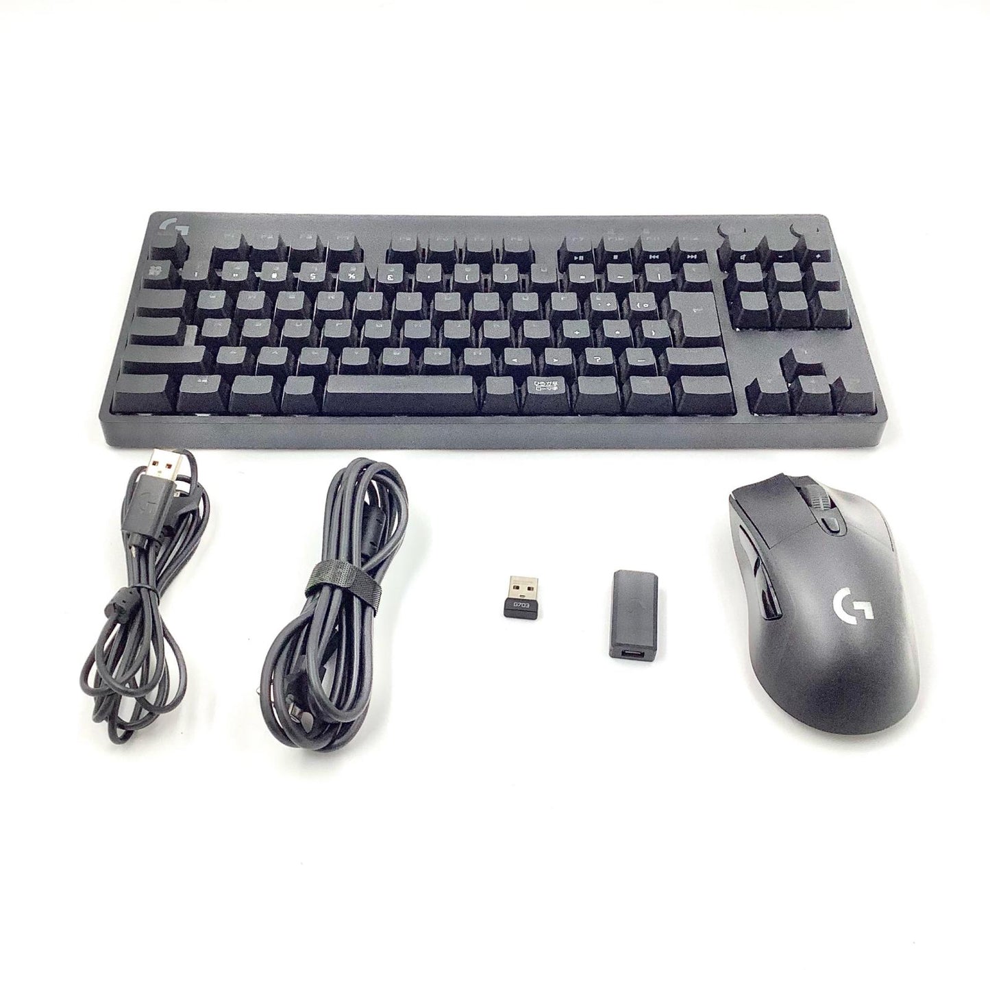 【全額返金保証】【最速発送】Logicool Logicoolキーボードとマウスセット品 Logicool G PRO TENKEYLESS Gaming Keyboard,G703 動作確認済