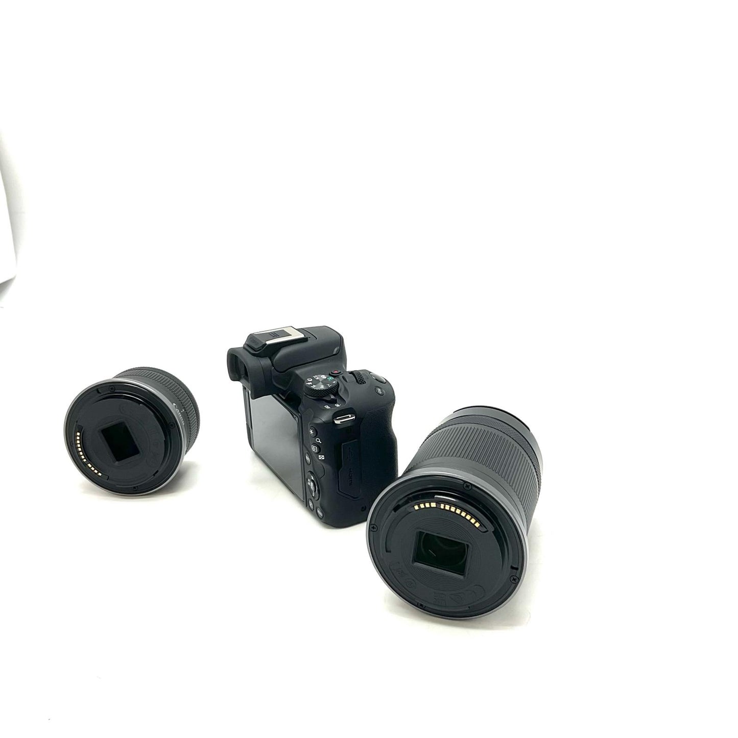 【全額返金保証】【最速発送】Canon デジタル一眼 EOS R50 ダブルズームキット ブラック 美品 動作確認済