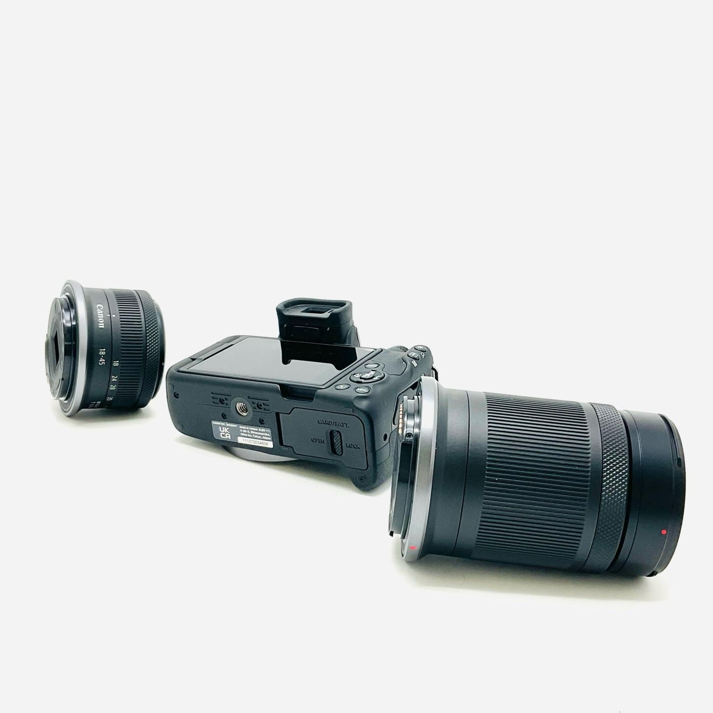 【全額返金保証】【最速発送】Canon デジタル一眼 EOS R50 ダブルズームキット ブラック 美品 動作確認済