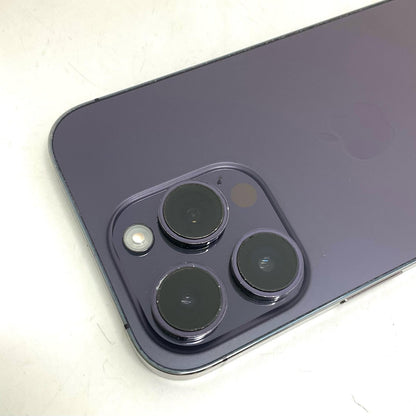 【全額返金保証】【最速発送】Apple iPhone iPhone 14 Pro 128GB ディープパープル docomo 白ロム 動作確認済 86%