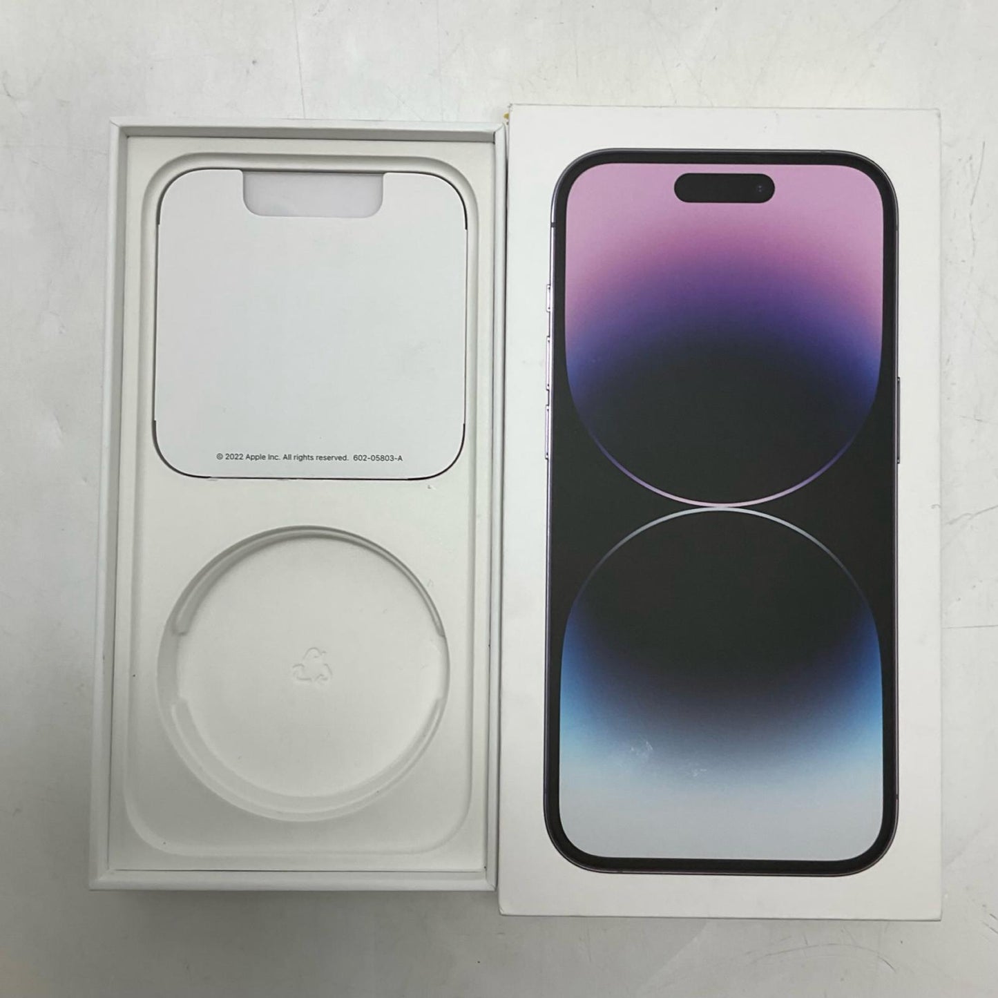 【全額返金保証】【最速発送】Apple iPhone iPhone 14 Pro 128GB ディープパープル docomo 白ロム 動作確認済 86%