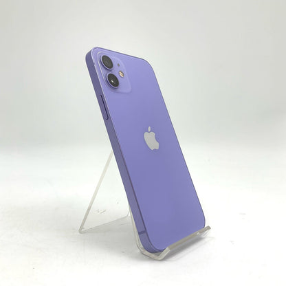 【全額返金保証】【最速発送】Apple iPhone iPhone 12 128GB パープル au SIMフリー 白ロム 動作確認済 77%
