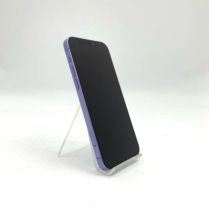 【全額返金保証】【最速発送】Apple iPhone iPhone 12 128GB パープル au SIMフリー 白ロム 動作確認済 77%