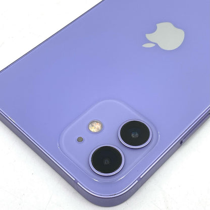 【全額返金保証】【最速発送】Apple iPhone iPhone 12 128GB パープル au SIMフリー 白ロム 動作確認済 77%