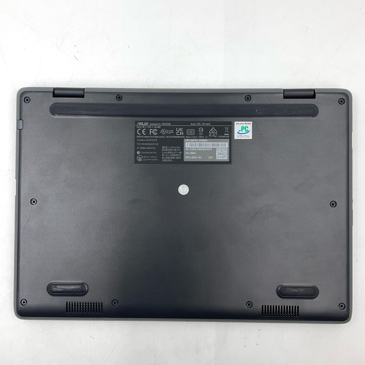 【全額返金保証】【最速発送】ASUS Chromebook Flip CR1(CR1100) CR1100FKA-BP0003 11.6インチ intel Celeron N4500 4GB eMMC 64GB 動作確認済
