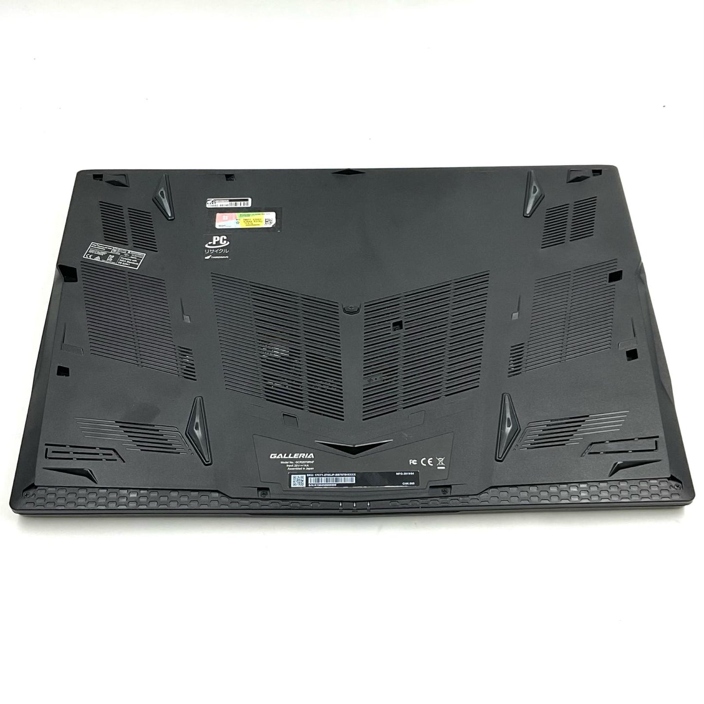 【最速発送】ドスパラ GALLERIA GCR2070RNF i7-9750H 32GB M.2 SSD 512GB HDD 1TB RTX 2070 77.7%【難有】