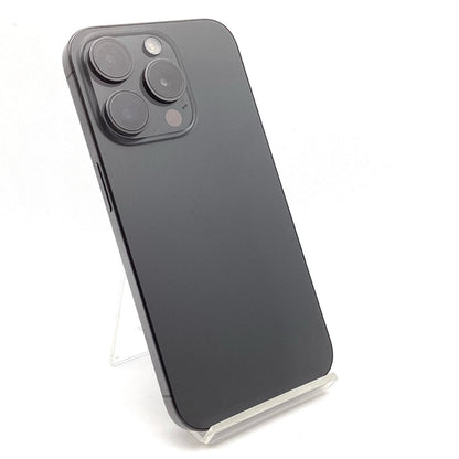 【全額返金保証】【最速発送】Apple iPhone iPhone 15 Pro 256GB ブラックチタニウム au SIMフリー 美品 動作確認済 80%