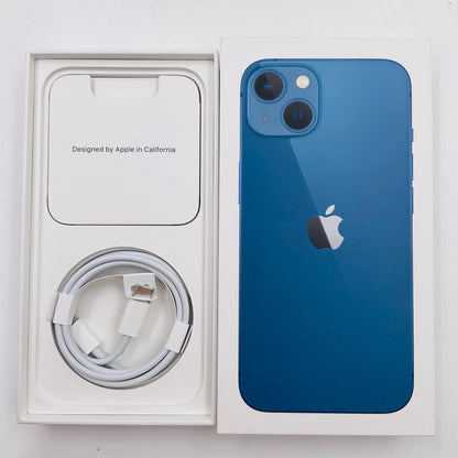 【全額返金保証】【最速発送】Apple iPhone iPhone 13 128GB ブルー docomo 白ロム 動作確認済 76%