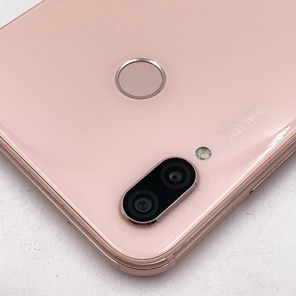 【全額返金保証】【最速発送】Huawei P 20 lite 64GB サクラピンク au HWV32 白ロム 美品 動作確認済