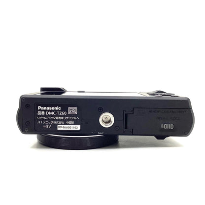 【全額返金保証】【最速発送】Panasonic コンパクトデジタルカメラ LUMIX DMC-TZ60 ブラック 美品 動作確認済