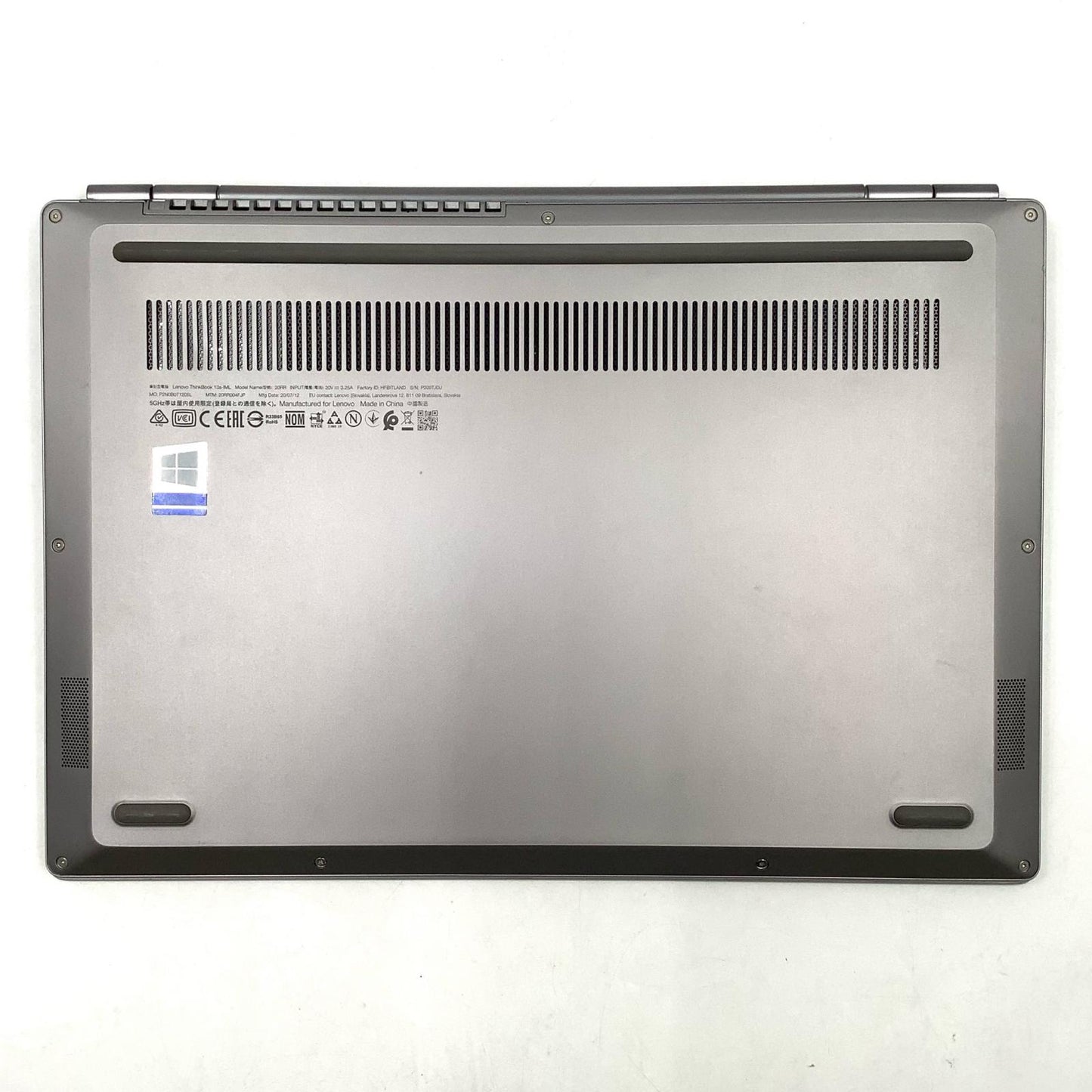 【全額返金保証】【最速発送】Lenovo ThinkBook 13s-IML 20RR004FJP Intel Core i7-10510U 16GB M.2 SSD 512GB AMD Radeon 630 81.9% 動作確認済