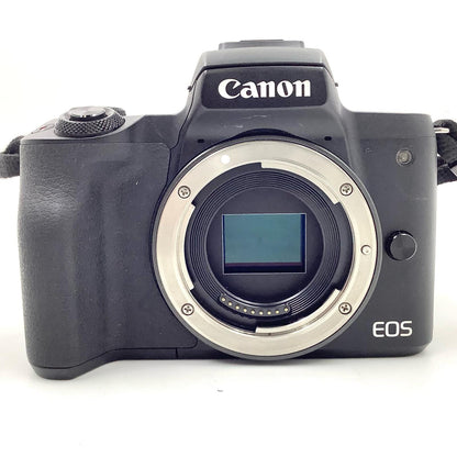 【全額返金保証】【最速発送】Canon デジタル一眼 EOS Kiss M ボディ [ブラック] 動作確認済