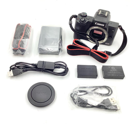 【全額返金保証】【最速発送】Canon デジタル一眼 EOS Kiss M ボディ [ブラック] 動作確認済