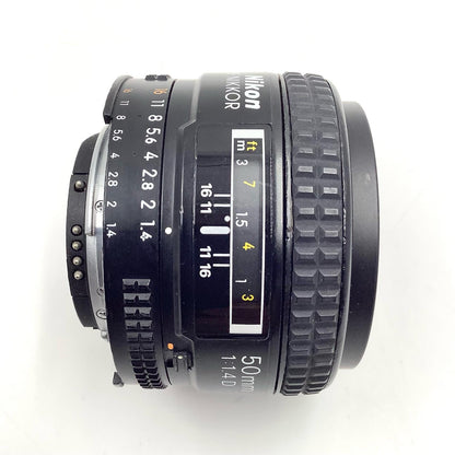 【全額返金保証】【最速発送】Nikon AI AF Nikkor 50mm f/1.4D 動作確認済