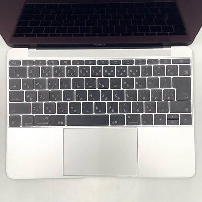 【全額返金保証】【最速発送】Apple MacBook 12インチ 2017 1.2GHz デュアルコア Intel Core m3 8GB 256GB シルバー 美品 動作確認済
