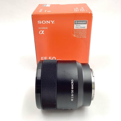 【全額返金保証】【最速発送】Sony FE 50mm F2.8 Macro SEL50M28 超美品 動作確認済