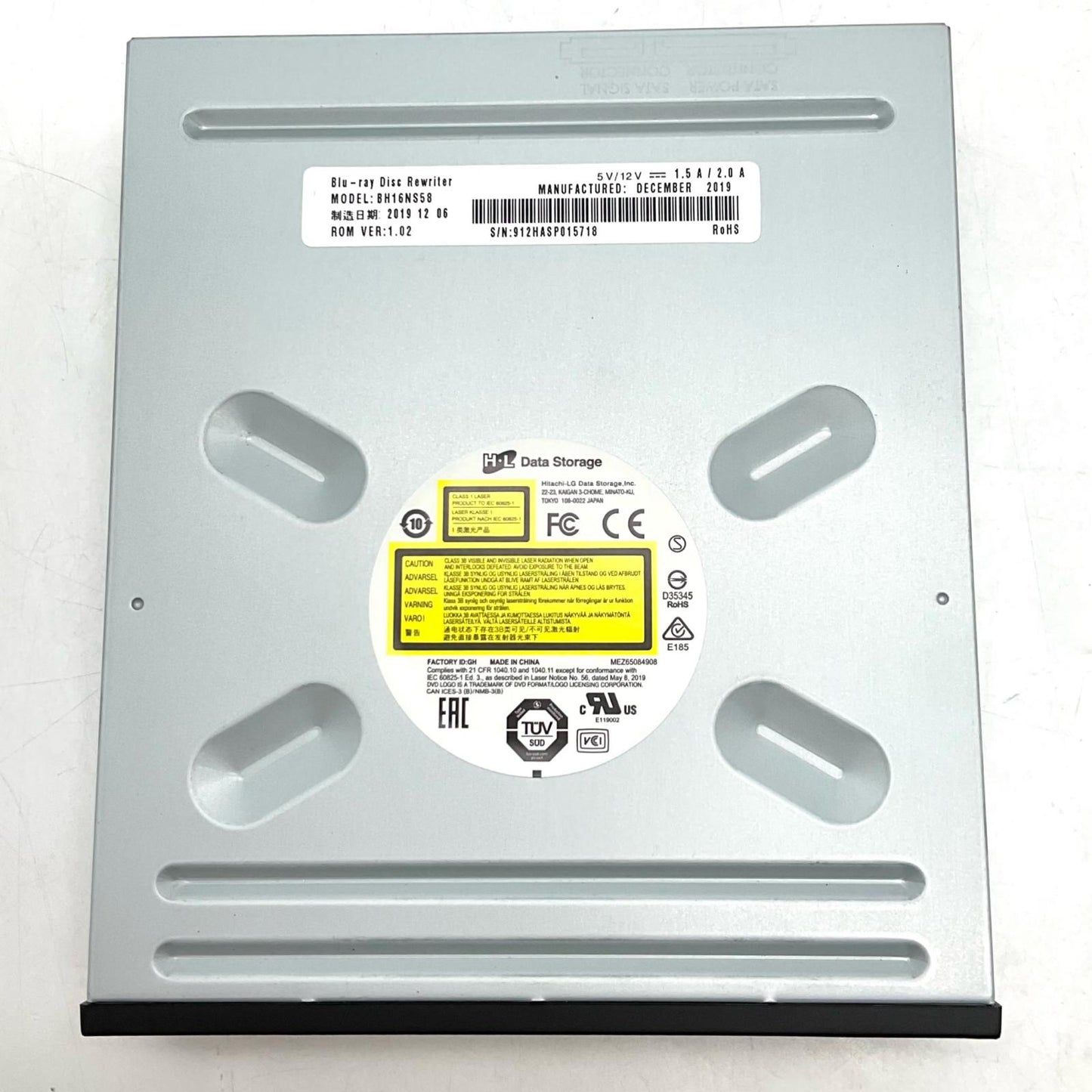 【全額返金保証】【最速発送】HLDS 光学ドライブ 内蔵Blu-rayドライブ BH16NS58 美品 動作確認済