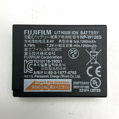 【全額返金保証】【最速発送】FUJIFILM NP-W126S 美品 動作確認済