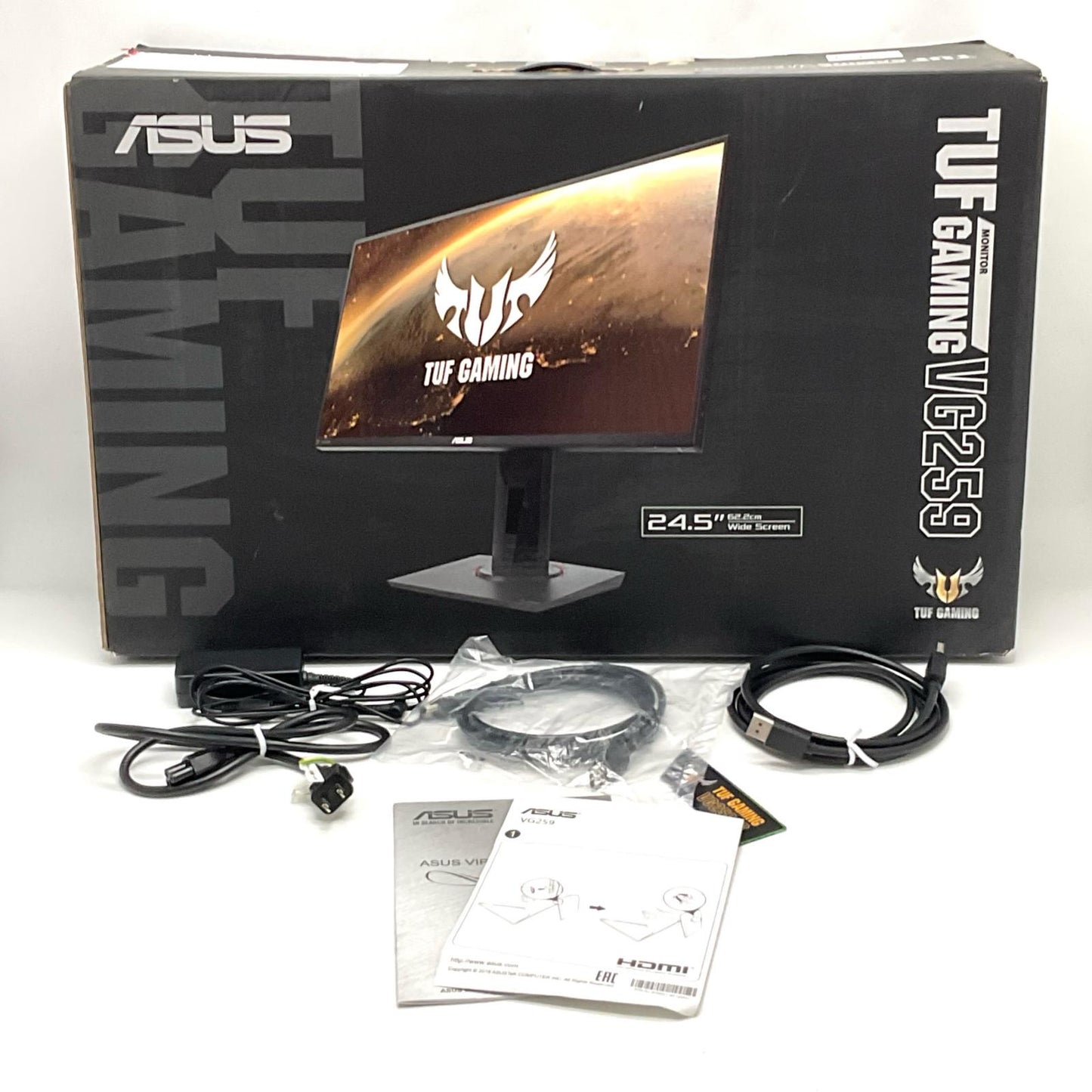 【全額返金保証】【最速発送】ASUS TUF Gaming ゲーミングモニター VG259QR 24.5インチ 美品 動作確認済