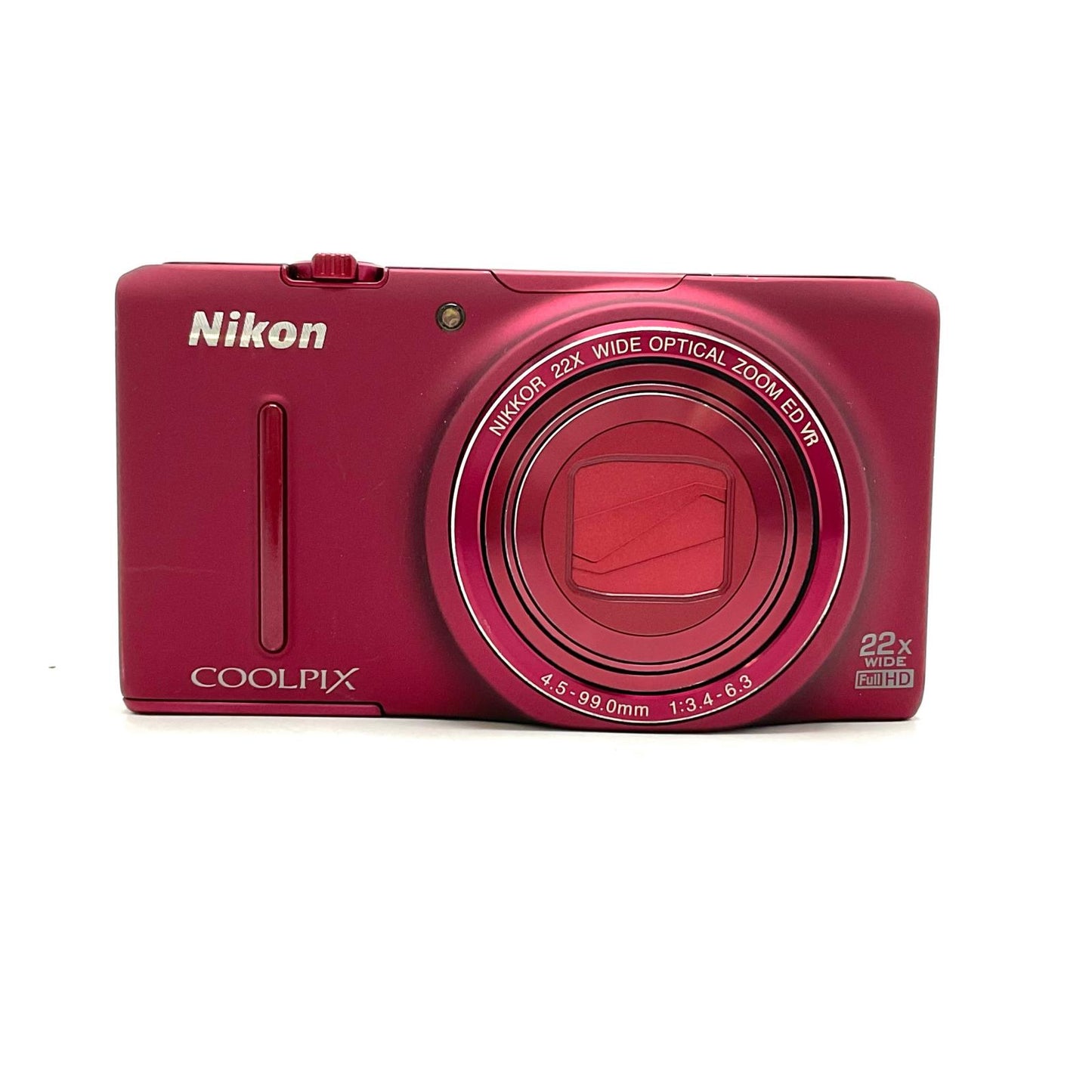 【全額返金保証】【最速発送】Nikon コンパクトデジタルカメラ COOLPIX S9500 レッド 動作確認済