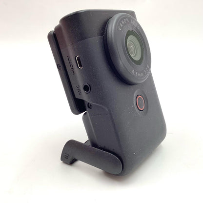 【全額返金保証】【最速発送】Canon コンパクトデジタルカメラ PowerShot V10 トライポッドグリップキット ブラック 美品 動作確認済