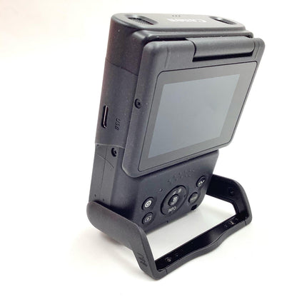 【全額返金保証】【最速発送】Canon コンパクトデジタルカメラ PowerShot V10 トライポッドグリップキット ブラック 美品 動作確認済