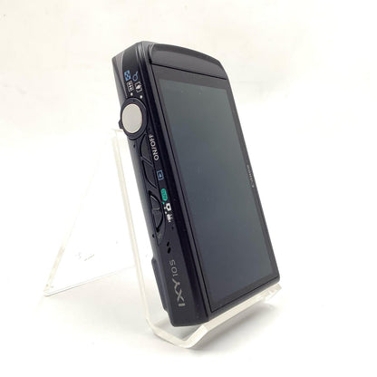 【全額返金保証】【最速発送】Canon コンパクトデジタルカメラ IXY 10S ブラック 美品 動作確認済
