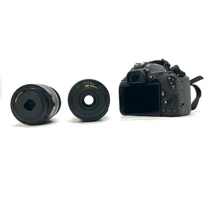 【全額返金保証】【最速発送】Canon デジタル一眼 EOS Kiss X10 ダブルズームキット ブラック 美品 動作確認済