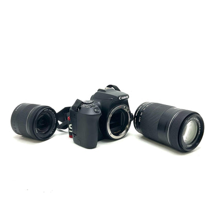 【全額返金保証】【最速発送】Canon デジタル一眼 EOS Kiss X10 ダブルズームキット ブラック 美品 動作確認済