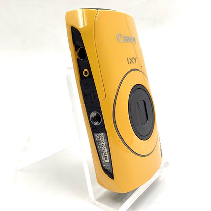 【全額返金保証】【最速発送】Canon コンパクトデジタルカメラ IXY 30S イエロー 美品 動作確認済