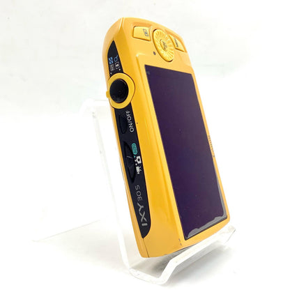 【全額返金保証】【最速発送】Canon コンパクトデジタルカメラ IXY 30S イエロー 美品 動作確認済