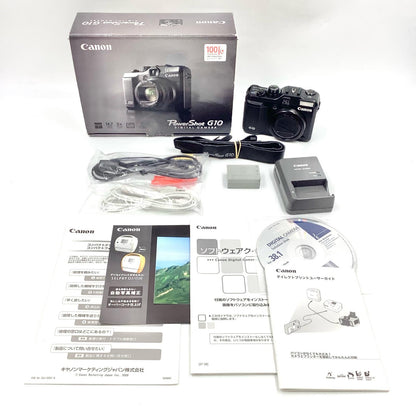 【全額返金保証】【最速発送】Canon コンパクトデジタルカメラ PowerShot G10 美品 動作確認済