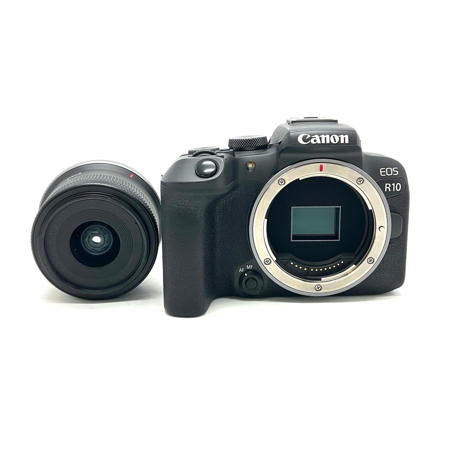 【全額返金保証】【最速発送】Canon デジタル一眼 EOS R10 RF-S18-45 IS STM レンズキット 美品 動作確認済