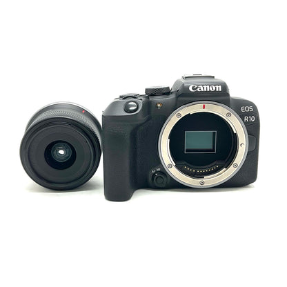 【全額返金保証】【最速発送】Canon デジタル一眼 EOS R10 RF-S18-45 IS STM レンズキット 美品 動作確認済