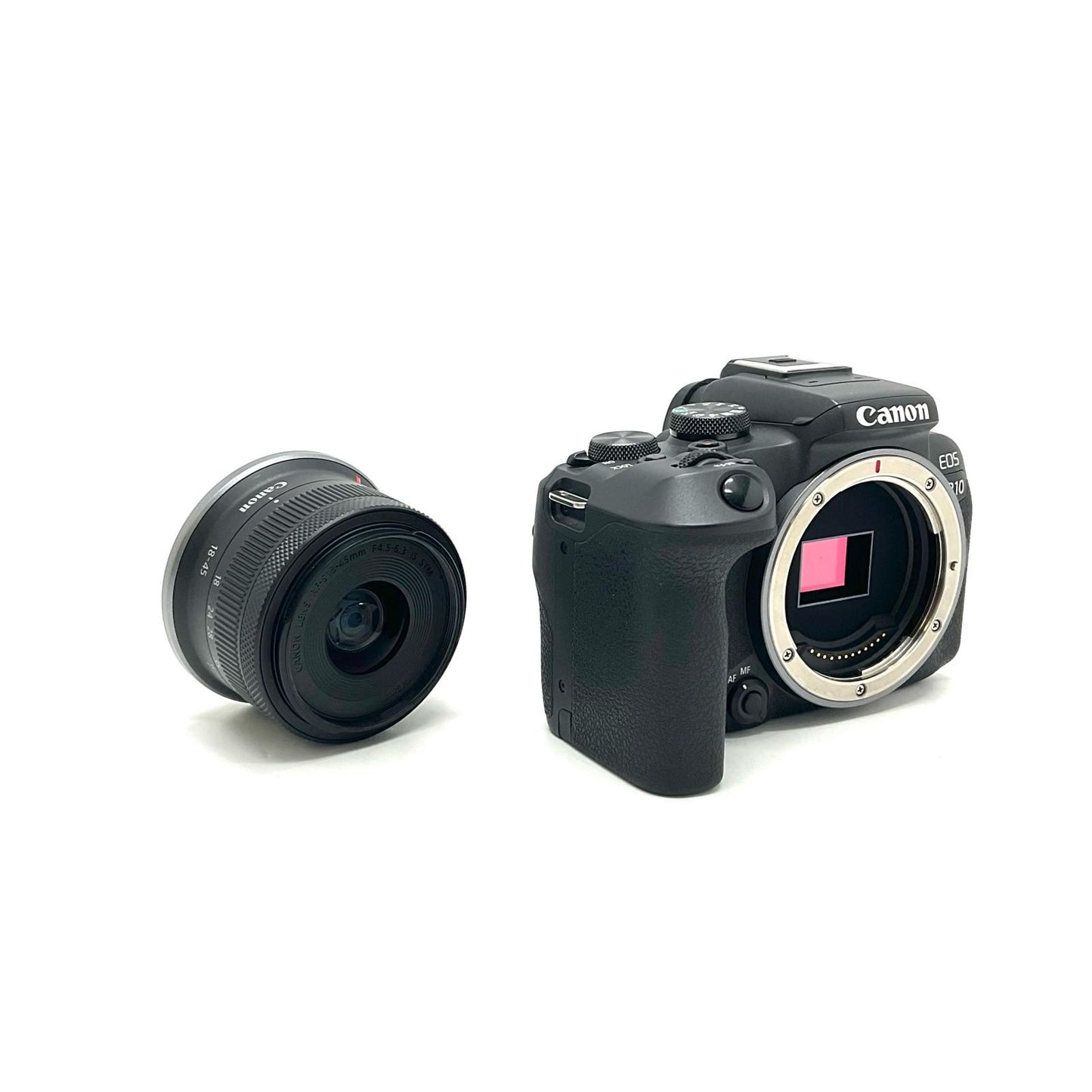 【全額返金保証】【最速発送】Canon デジタル一眼 EOS R10 RF-S18-45 IS STM レンズキット 美品 動作確認済