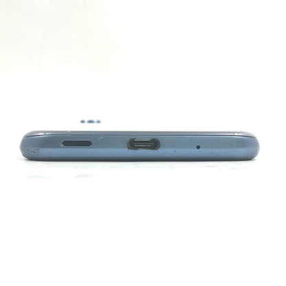 【最速発送】SHARP AQUOS sense3 plus 64GB クラッシィブルー au SIMフリー SHV46 白ロム【難有】